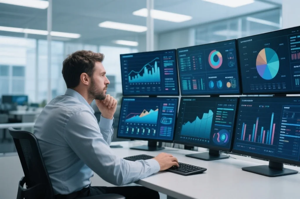 专业人士进行数据分析